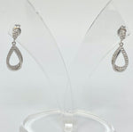 Load image into Gallery viewer, Silver and Cubic Zirconia Earrings
