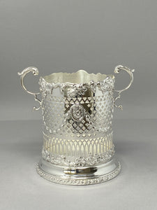 Antique Silver Plated Bottle Holder