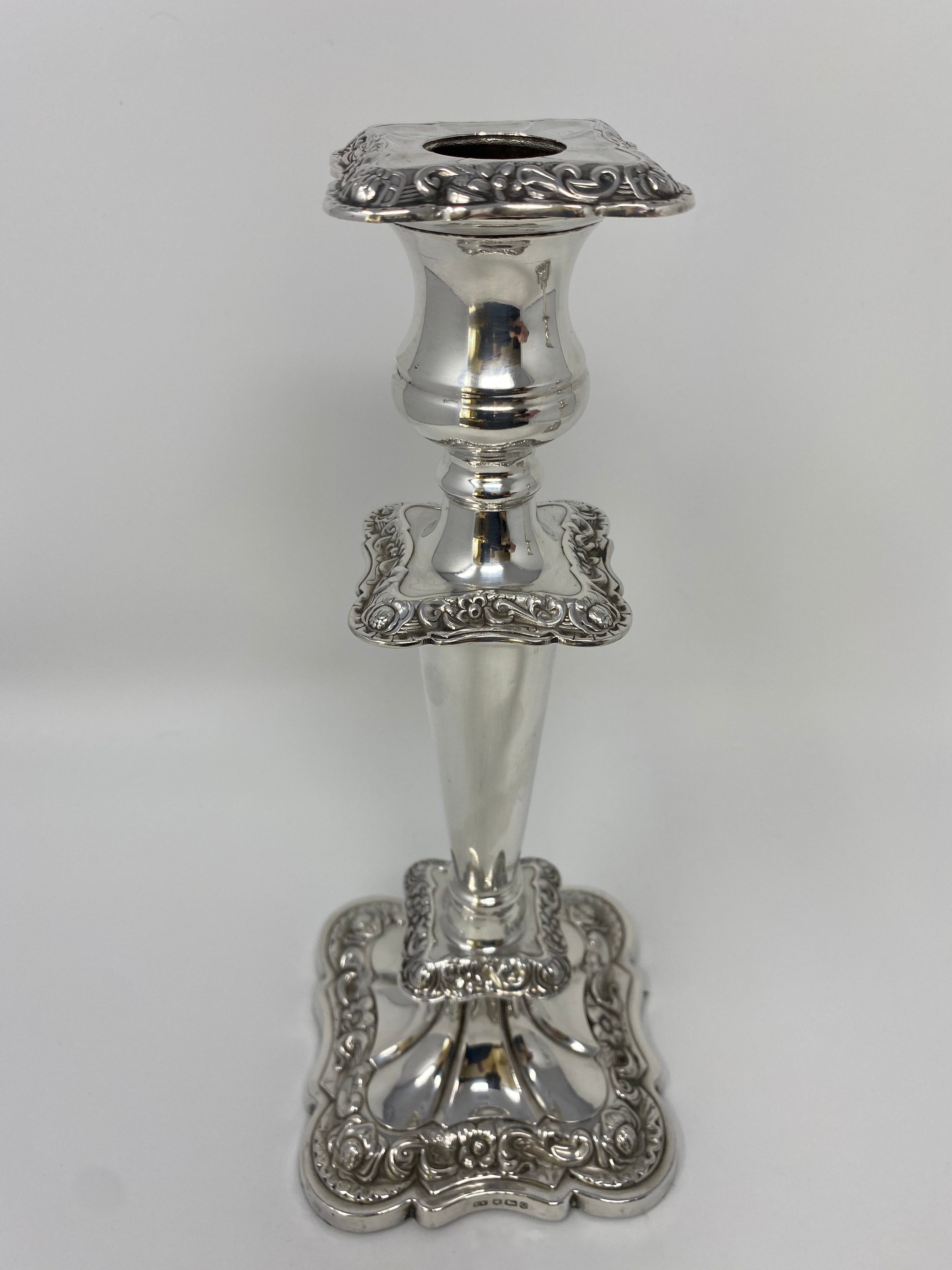 Pair of Silver Candlesticks