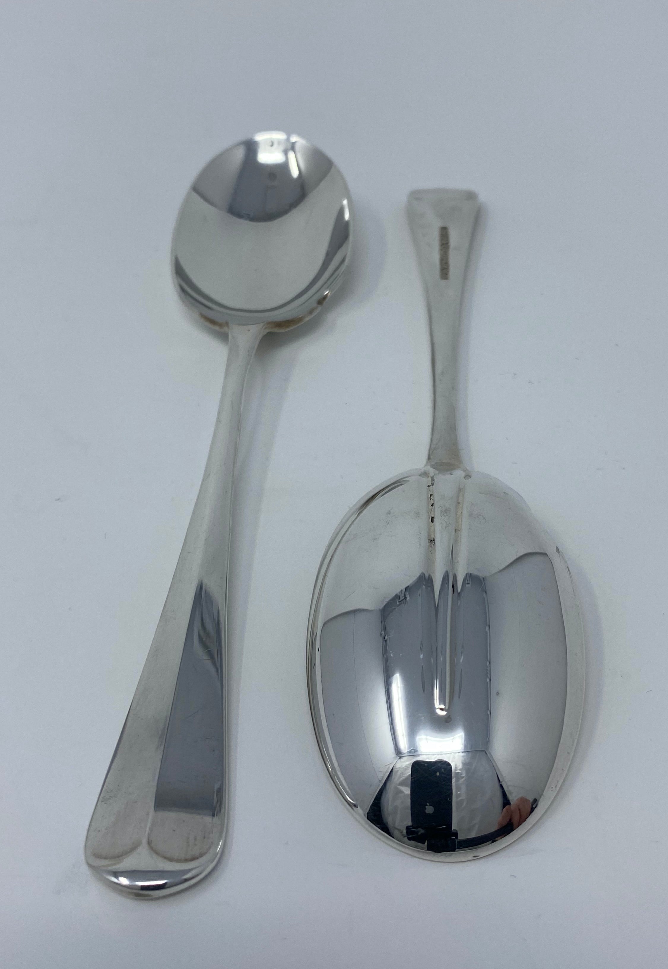 Pair of Silver Plated Serving Spoons