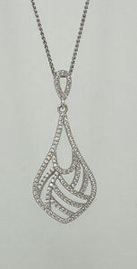 Silver and Cubic Zirconia Necklace