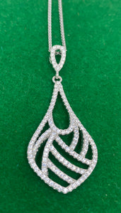 Silver and Cubic Zirconia Necklace