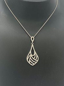 Silver and Cubic Zirconia Necklace