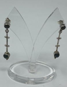 Silver and Labradorite Earrings