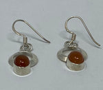Load image into Gallery viewer, Cornelian and Silver Earrings
