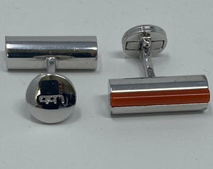 Silver and Resin Cufflinks