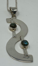 Load image into Gallery viewer, Silver and Labradorite Pendant
