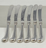 Load image into Gallery viewer, Set of Six Silver Pistol Handle Tea Knives
