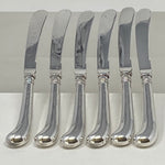 Load image into Gallery viewer, Set of Six Silver Pistol Handle Tea Knives
