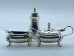 Load image into Gallery viewer, Silver Condiment Set
